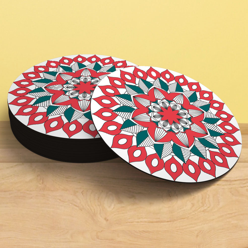 Ornamental Mandala Tea Coaster | Oriental Pattern