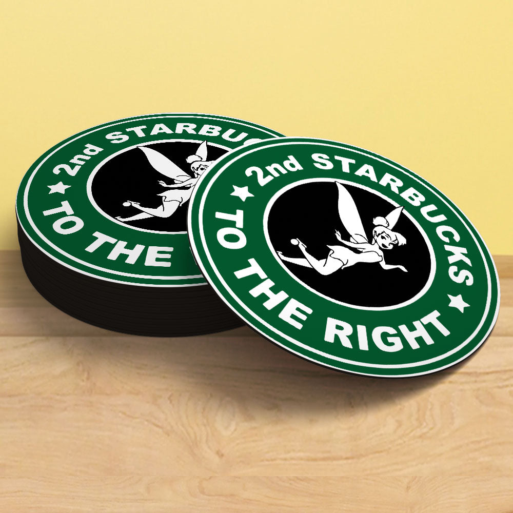 2nd Starbucks to the Right Coaster | Cafe Parody