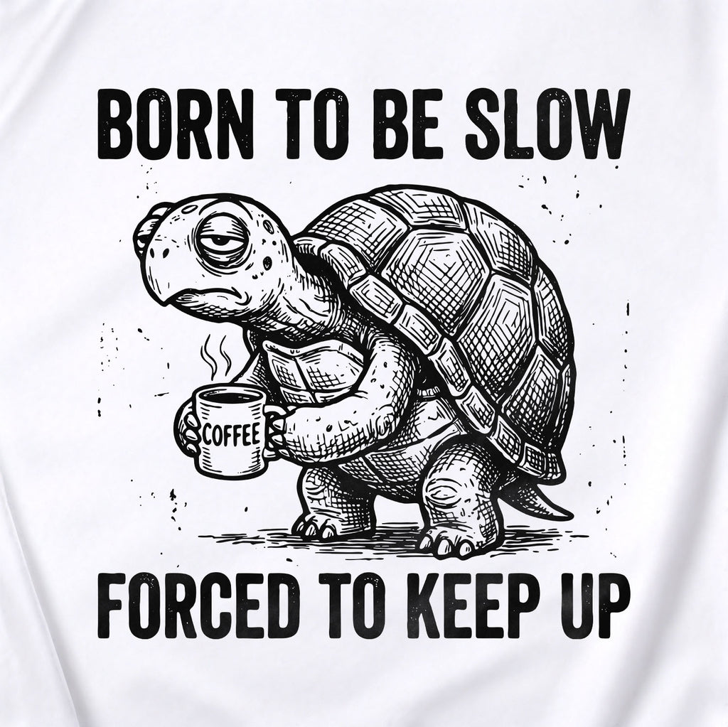 Born to Be Slow Turtle Kids Apparel
