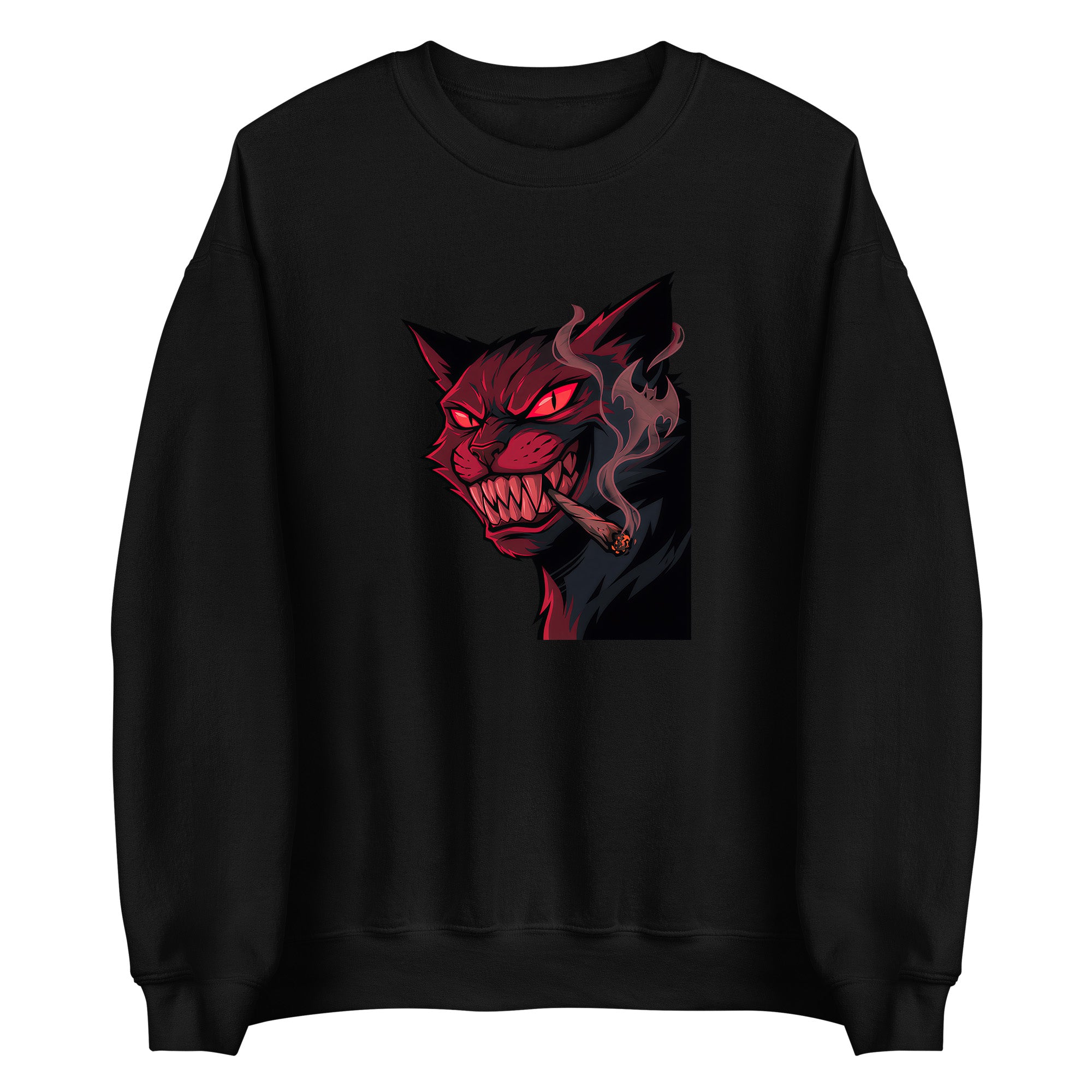 Dark Smoking Cat Adult Apparel