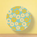Organic Circles Pattern Tea Coaster | Block Style