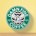 Damn Fine Coffee Logo Tea Coaster | Vintage Style