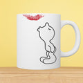Funny Kiss Cartoon 11oz White Mug