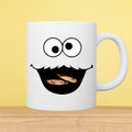 Funny Cookie Monster Having Cookie 11oz White Mug