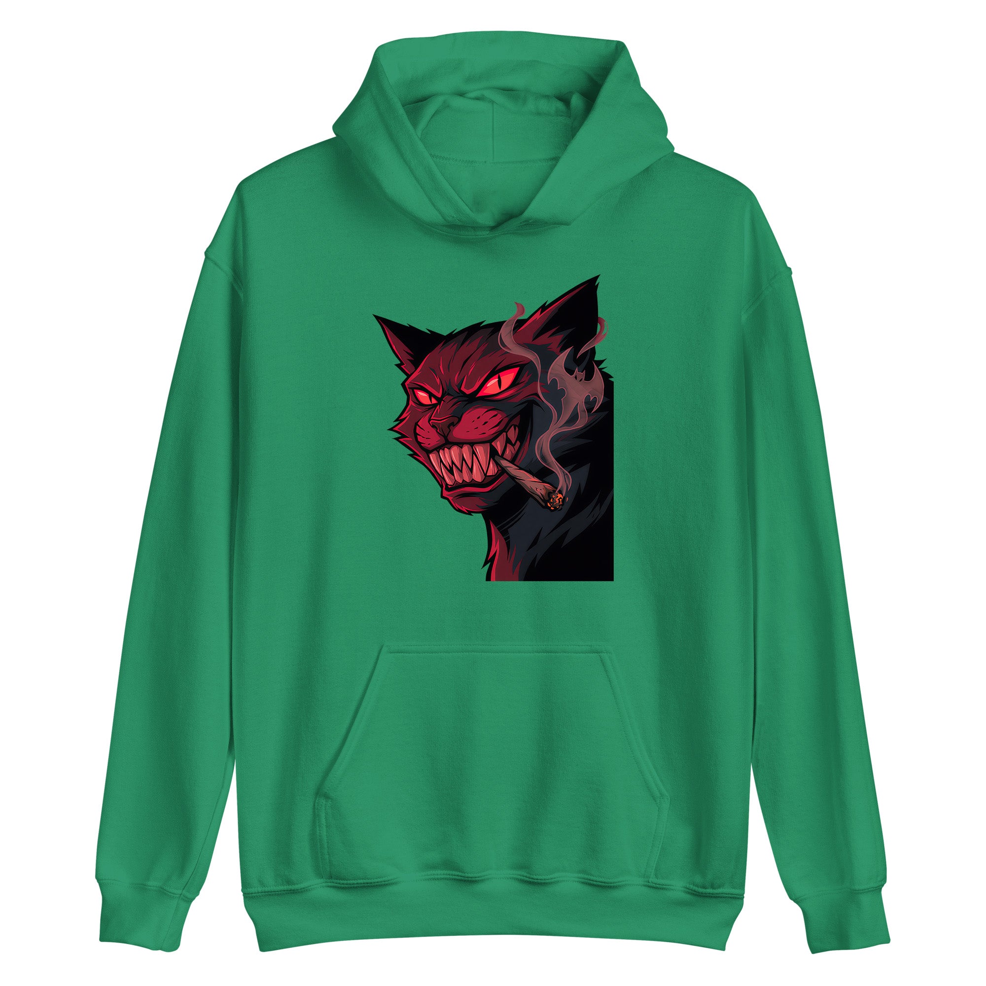 Dark Smoking Cat Adult Apparel