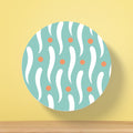 Organic Lines & Points Pattern Tea Coaster | Block Style