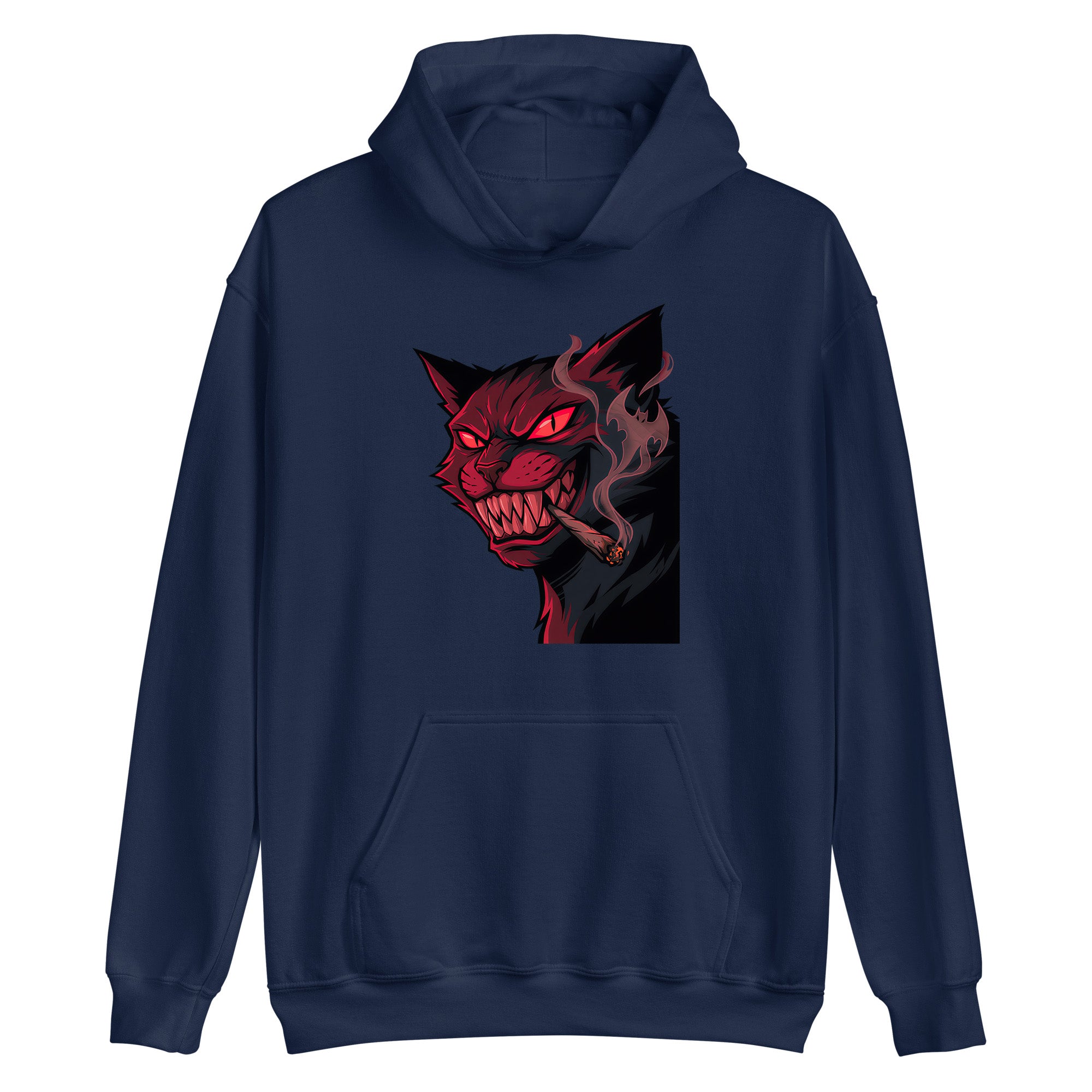 Dark Smoking Cat Adult Apparel