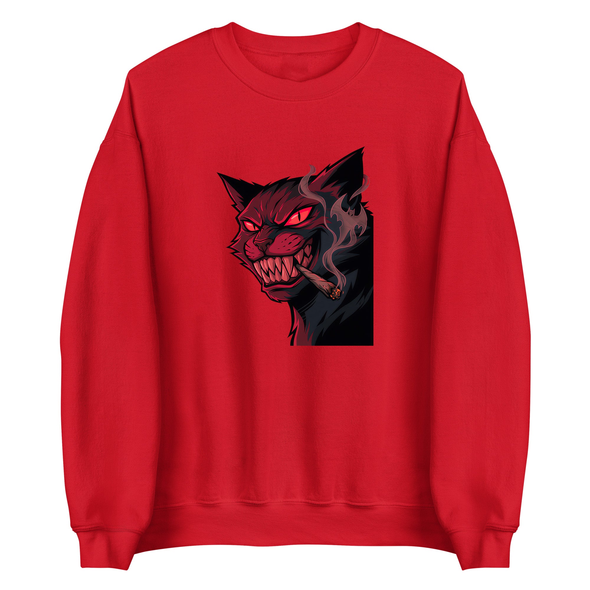 Dark Smoking Cat Adult Apparel