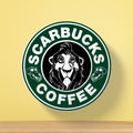 Scarbucks Coffee Tea Coaster | Cafe Logo Parody