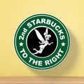 2nd Starbucks to the Right Coaster | Cafe Parody