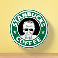 Stan Lee Coffee Coaster | Cafe Logo Parody