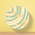 Abstract Wave Pattern Tea Coaster | Organic Style