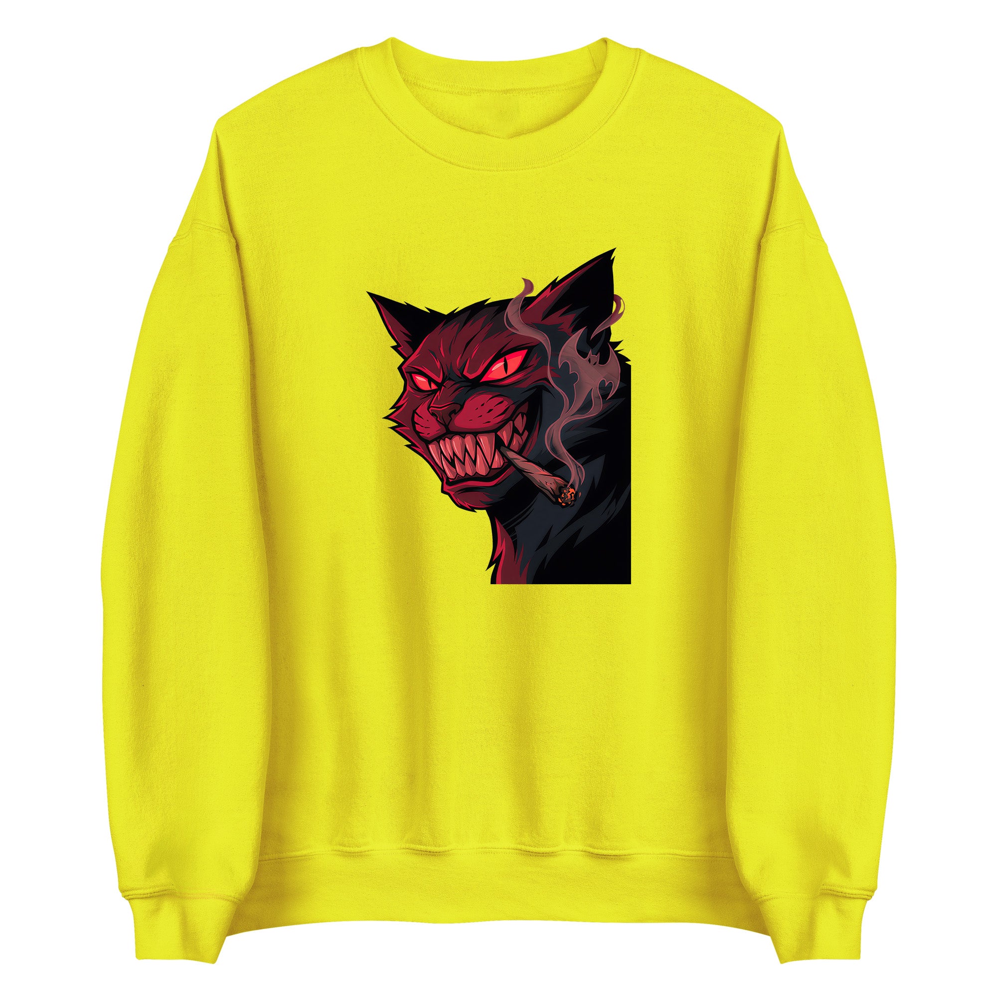 Dark Smoking Cat Adult Apparel